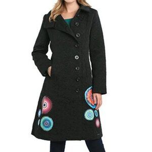 Desigual Elizabeth Jacquard Long Coat